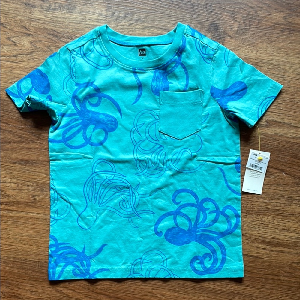 NWT Tea Collection octopus tee, size 6